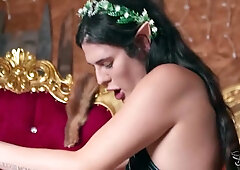 Angel Santana And Bailey Archer In Queen Makes Warrior Pledge Loyalty With Sexy Elven Passion