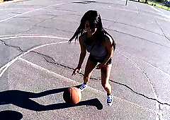 Basketball in a Park