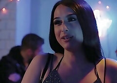 Biker dude falls for TS girl Khloe Kay in a club