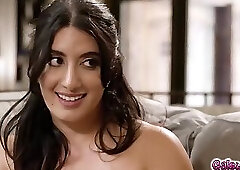 Arabelle Raphael starts sexily removing Sarah Arabics cycling outfit