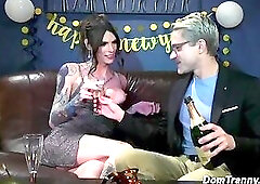 Big cock TS Mistress Chelsea Marie face and anal fuck huge cock sub Sherman Maus