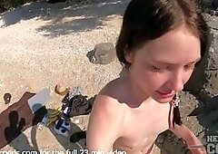 Sun, Sand, and Matty Mila – Private Outdoor Sex and Oceanfront Finish on a Hidden Bare Beach