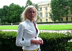 Skinny Ukrainian takes deep throat and anal in intense POV session