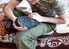 Russian army, russian foot, smell army boots