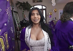 Gorgeous exotic angel with apple bottom Diabella Eclair needs a big cock