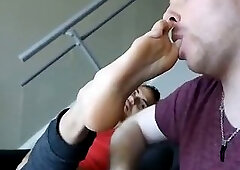 sensual foot licking