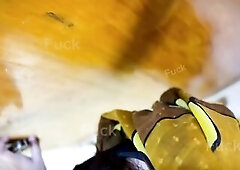 Oriental Ethnicity Large Booty & Massive Breasts Maid Clean Centre East Office Room. Boss Saw & Masturbat