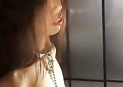 Kinky Asian shemale dominated with toys and fucked balls deep