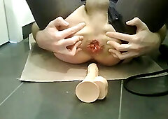 Huge Insertion Gape Asshole