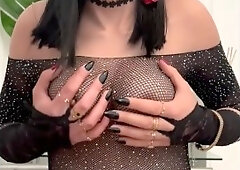 Sultry Milf Big Tits Girl Smoking Cigarette Goddess Sensual And Sexy Bodystocking With Me At Home With Sexy Goddess