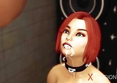 3d animated, without a condom