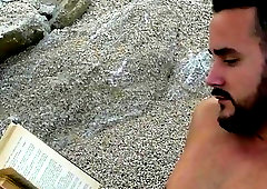 Sylvan has a sensual sunset moment with himself