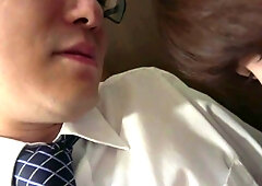 Asian teen gives hot pov handjob