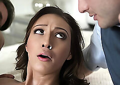 Bella's Husband Watches Her Deepthroat And Facial