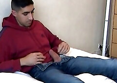 Hand job, gay cum shot, gay hairy