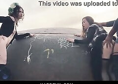 LYDIA & MONIKA Outdoor BJ & Anal Party