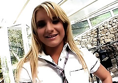 His nymphomaniac girlfriend groans loudly whilst screwing