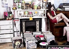 Hot Hirsute Lesbo Brunette Hair Likes Twat Licking and Anal Drilling