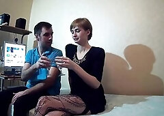 DATEZONE - Lewd wife in ebony hose screws her lover but her spouse can't check out