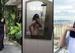Asian MILF Model with brown hairy pussy & big tits