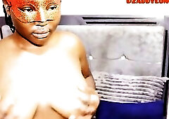Obese booty black mother i'd like to fuck disrobe tease and doggy style assjole wink