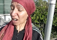 Milf takes a cumshot as a hot cuckold wife who loves swallowing