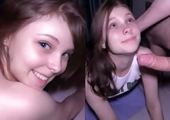 Too Cute to Fuck - 18 Yo Cutie gets Her Hole Stretched by a Huge Cock
