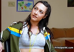 PE teachers round booty craves for head teachers cock