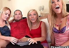 Naughty pornstars sucking and fucking total stranger
