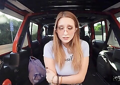 Flashes Her Sexy Legs And Ass Outdoors - Charles Dera And Laney Grey