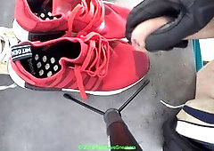 Adidas, gay shoes, gay leather gloves