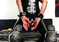 Rubber Skin Works His Ass!