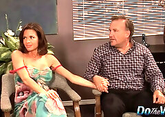 Slutty Wife Veronica Avluv Fucks a Big Dicked Man as Her Hubby Watches