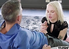 Alice is a troublemaker and addicted to anal-act of love. Her parents send her to a therapist to deal with the former, but this babe somehow uses it t