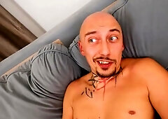 Cuckolding teen sprayed with cum after intense fuck ride