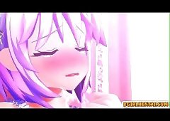 Shemale anime cutie gets sucked her cock