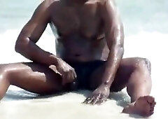 jerking off at the beach 2