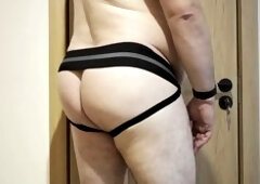 Chubby bear in provocative undergarments dances in thrilling trilogy!