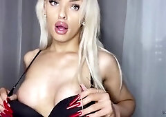 Jasmin's intense dildo session