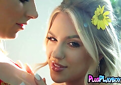 Inviting model babes exposed arousing bodies