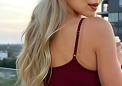 Balcony ass tease just for you