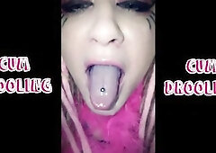 Cum Drooling with slurping sounds extended
