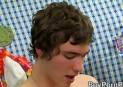 Twinks share lollipop before sharing bed with steamy gay sex