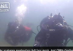 Diving with CBRN-Firefighter