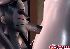 Halloween CG Comics – Ebony Cat Latex Gal Tugjob Stimulation, Oral-job & POV Deepthroat Throat Screw With Semen Explosion In Hottie Elect two