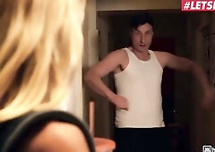 HORNYHOSTEL - Slim Golden-Haired Missy Luv Fucked By Her Roommate Full Scene