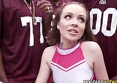 Aliya Brynn In Seven Guy Interracial Group sex