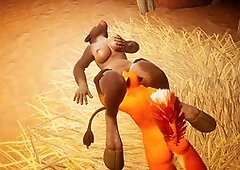 Wild sexy furries engage in girl-on-girl action, delivering intense orgasms in rough sex