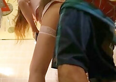 Public Creampie Prank: Sex for Pizza with a Twist of Honey