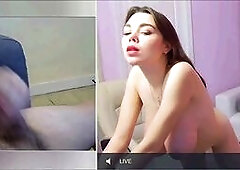 Big Tits Camgirl Drooling On Sexchat Cam2Cam